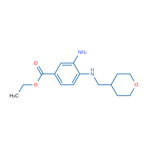 Ethyl 3-amino-4-(((tetrahydro-2H-pyran-4-yl)methyl)amino)benzoate 5g