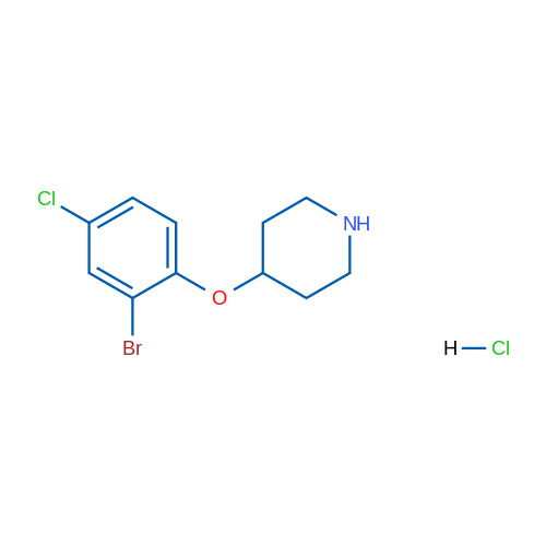 4-(2-Bromo-4-chlorophenoxy)piperidine hydrochloride 5g