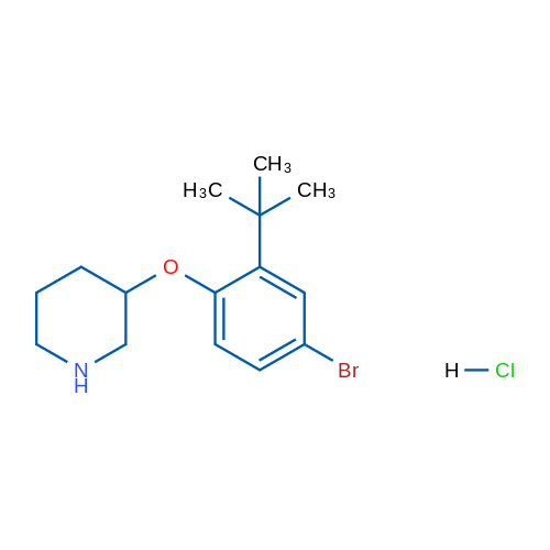 3-(4-Bromo-2-(tert-butyl)phenoxy)piperidine hydrochloride 1g