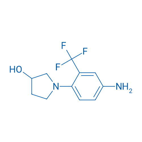 1-(4-Amino-2-(trifluoromethyl)phenyl)pyrrolidin-3-ol 50mg