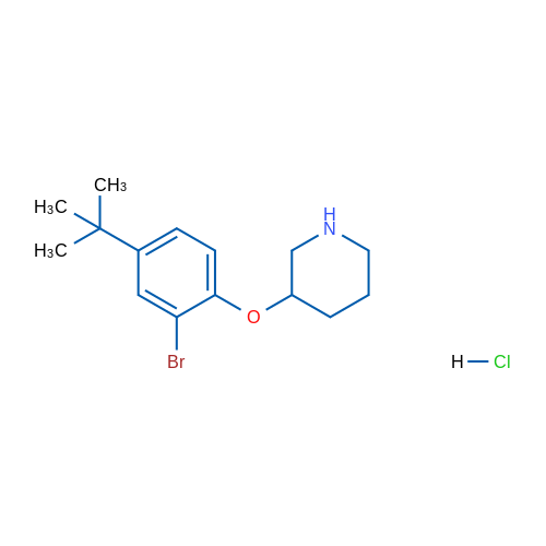 3-(2-Bromo-4-(tert-butyl)phenoxy)piperidine hydrochloride 5g