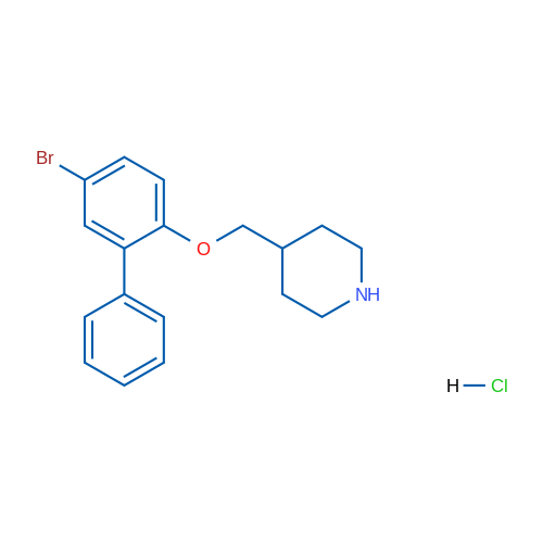 4-(((5-Bromo-[1,1'-biphenyl]-2-yl)oxy)methyl)piperidine hydrochloride 5g