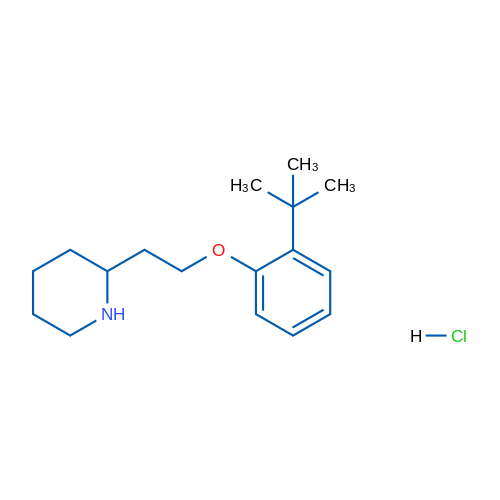 2-(2-(2-(tert-Butyl)phenoxy)ethyl)piperidine hydrochloride 1g