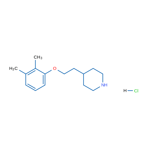 4-(2-(2,3-Dimethylphenoxy)ethyl)piperidine hydrochloride 1g