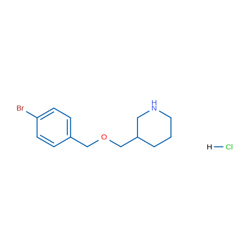 3-(((4-Bromobenzyl)oxy)methyl)piperidine hydrochloride 1g