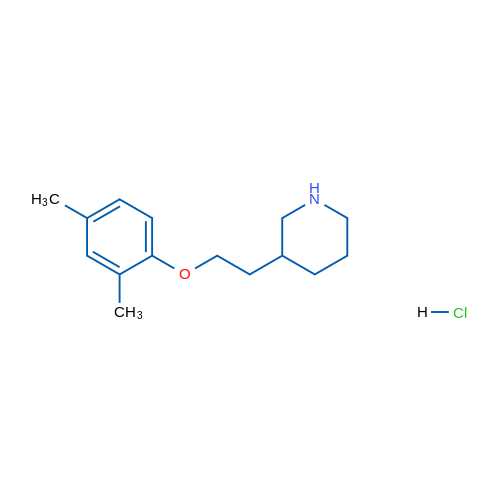 3-(2-(2,4-Dimethylphenoxy)ethyl)piperidine hydrochloride 5g