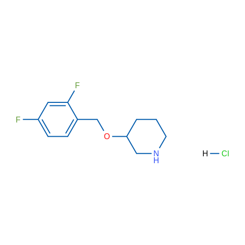 3-((2,4-Difluorobenzyl)oxy)piperidine hydrochloride 1g