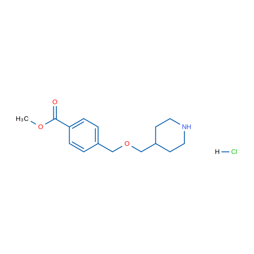 Methyl 4-((piperidin-4-ylmethoxy)methyl)benzoate hydrochloride 1g