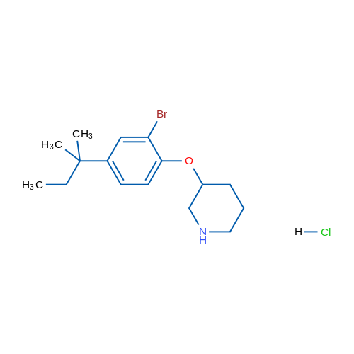 3-(2-Bromo-4-(tert-pentyl)phenoxy)piperidine hydrochloride 5g