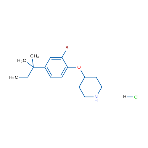 4-(2-Bromo-4-(tert-pentyl)phenoxy)piperidine hydrochloride 5g