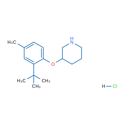 3-(2-(tert-Butyl)-4-methylphenoxy)piperidine hydrochloride 5g