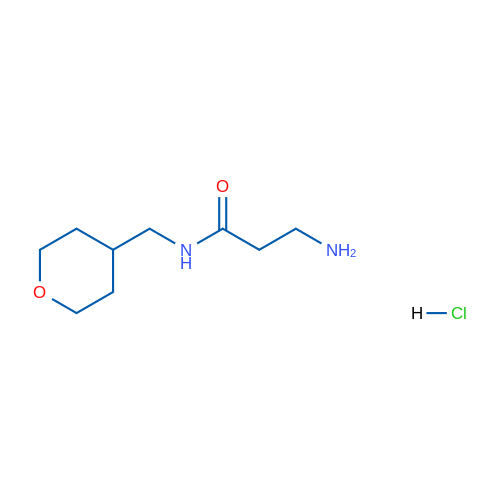 3-Amino-N-((tetrahydro-2H-pyran-4-yl)methyl)propanamide hydrochloride 1g