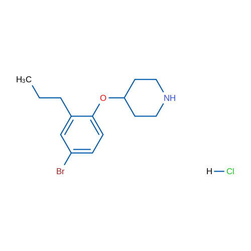 4-(4-Bromo-2-propylphenoxy)piperidine hydrochloride 5g