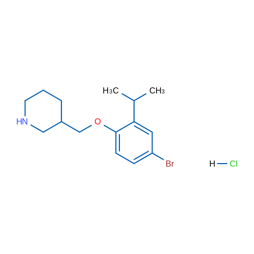 3-((4-Bromo-2-isopropylphenoxy)methyl)piperidine hydrochloride 5g