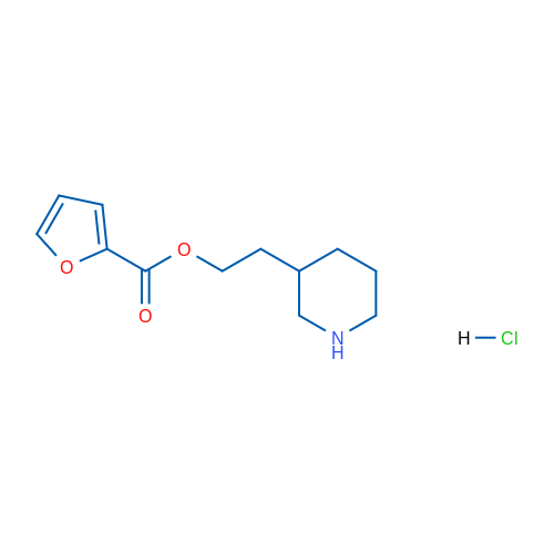 2-(Piperidin-3-yl)ethyl furan-2-carboxylate hydrochloride 5g
