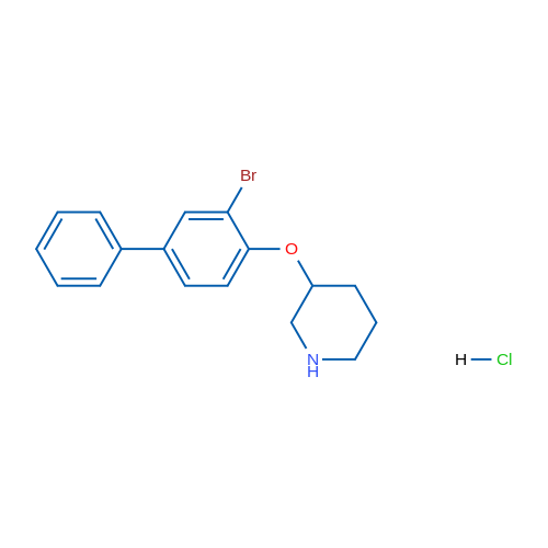 3-((3-Bromo-[1,1'-biphenyl]-4-yl)oxy)piperidine hydrochloride 5g