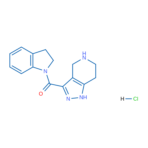 Indolin-1-yl(4,5,6,7-tetrahydro-1H-pyrazolo[4,3-c]pyridin-3-yl)methanone hydrochloride 5g