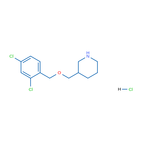 3-(((2,4-Dichlorobenzyl)oxy)methyl)piperidine hydrochloride 1g