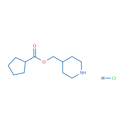 Piperidin-4-ylmethyl cyclopentanecarboxylate hydrochloride 5g