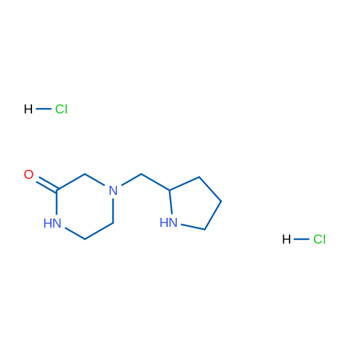 4-(Pyrrolidin-2-ylmethyl)piperazin-2-one dihydrochloride 1g