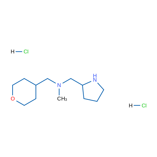 N-Methyl-1-(pyrrolidin-2-yl)-N-((tetrahydro-2H-pyran-4-yl)methyl)methanamine dihydrochloride 1g