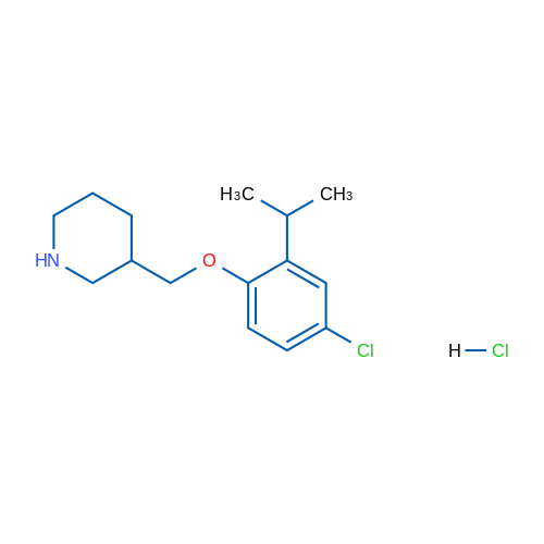3-((4-Chloro-2-isopropylphenoxy)methyl)piperidine hydrochloride 1g