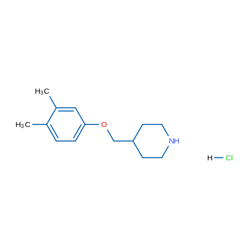 4-((3,4-Dimethylphenoxy)methyl)piperidine hydrochloride 5g