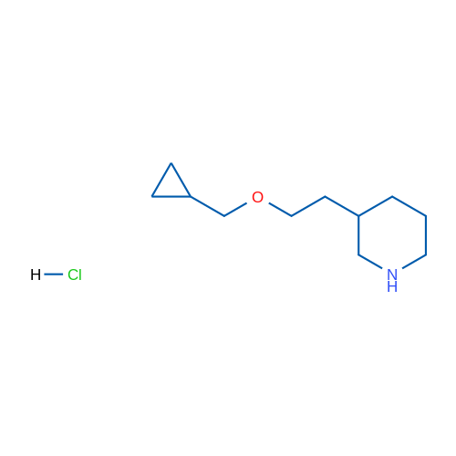 3-(2-(Cyclopropylmethoxy)ethyl)piperidine hydrochloride 1g
