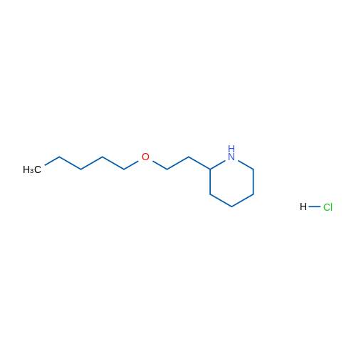 2-(2-(Pentyloxy)ethyl)piperidine hydrochloride 5g