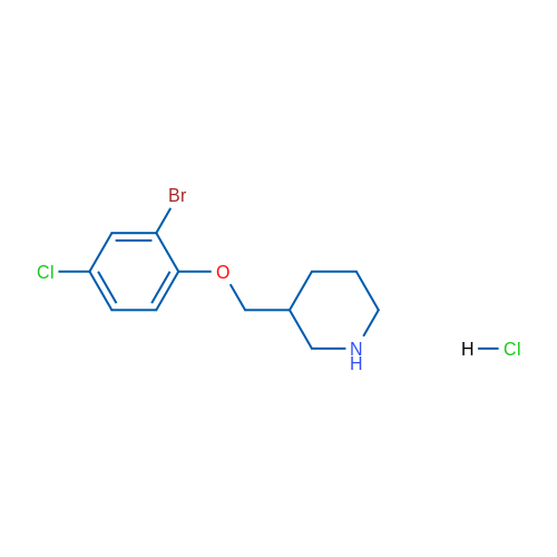 3-((2-Bromo-4-chlorophenoxy)methyl)piperidine hydrochloride 5g