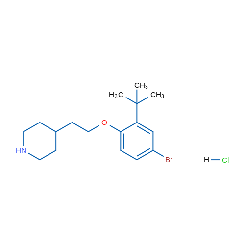 4-(2-(4-Bromo-2-(tert-butyl)phenoxy)ethyl)piperidine hydrochloride 5g