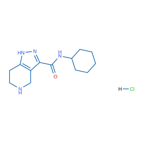 N-Cyclohexyl-4,5,6,7-tetrahydro-1H-pyrazolo[4,3-c]pyridine-3-carboxamide hydrochloride 5g