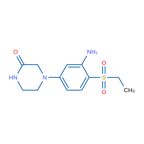 4-(3-Amino-4-(ethylsulfonyl)phenyl)piperazin-2-one 1g