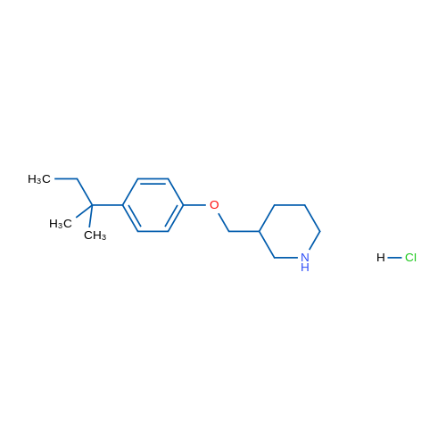 3-((4-(tert-Pentyl)phenoxy)methyl)piperidine hydrochloride 1g