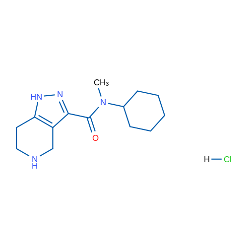 N-Cyclohexyl-N-methyl-4,5,6,7-tetrahydro-1H-pyrazolo[4,3-c]pyridine-3-carboxamide hydrochloride 5g