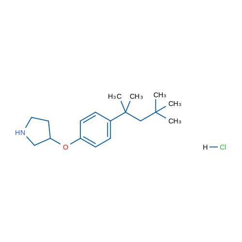 3-(4-(2,4,4-Trimethylpentan-2-yl)phenoxy)pyrrolidine hydrochloride 1g