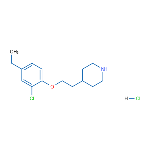 4-(2-(2-Chloro-4-ethylphenoxy)ethyl)piperidine hydrochloride 1g