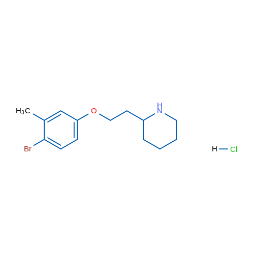 2-(2-(4-Bromo-3-methylphenoxy)ethyl)piperidine hydrochloride 5g