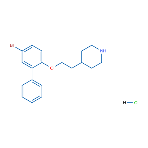 4-(2-((5-Bromo-[1,1'-biphenyl]-2-yl)oxy)ethyl)piperidine hydrochloride 1g