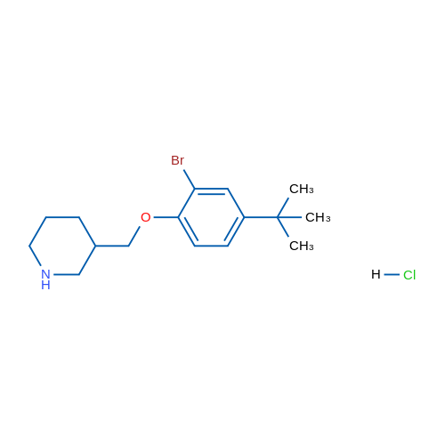 3-((2-Bromo-4-(tert-butyl)phenoxy)methyl)piperidine hydrochloride 5g