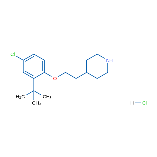 4-(2-(2-(tert-Butyl)-4-chlorophenoxy)ethyl)piperidine hydrochloride 5g