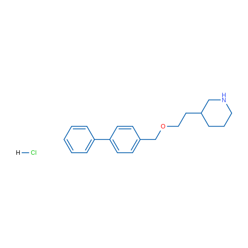 3-(2-([1,1'-Biphenyl]-4-ylmethoxy)ethyl)piperidine hydrochloride 5g