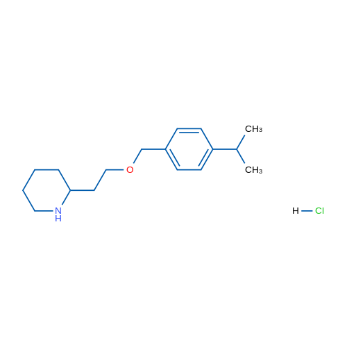 2-(2-((4-Isopropylbenzyl)oxy)ethyl)piperidine hydrochloride 1g