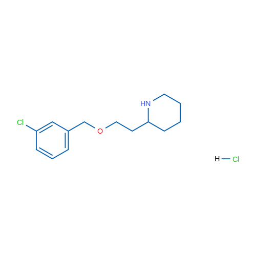 2-(2-((3-Chlorobenzyl)oxy)ethyl)piperidine hydrochloride 5g