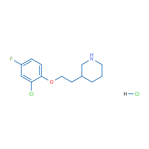3-(2-(2-Chloro-4-fluorophenoxy)ethyl)piperidine hydrochloride 5g