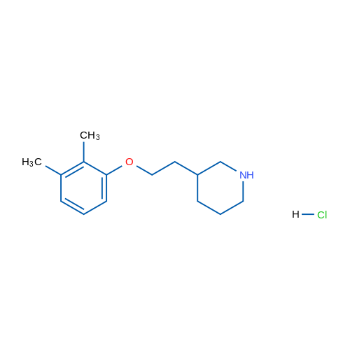 3-(2-(2,3-Dimethylphenoxy)ethyl)piperidine hydrochloride 1g