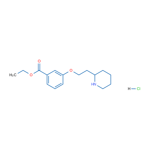 Ethyl 3-(2-(piperidin-2-yl)ethoxy)benzoate hydrochloride 5g