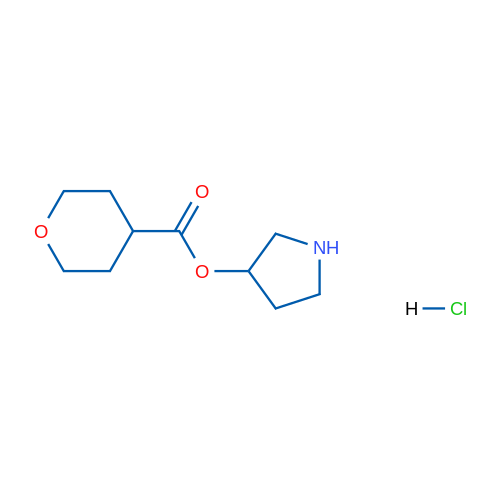 Pyrrolidin-3-yl tetrahydro-2H-pyran-4-carboxylate hydrochloride 1g
