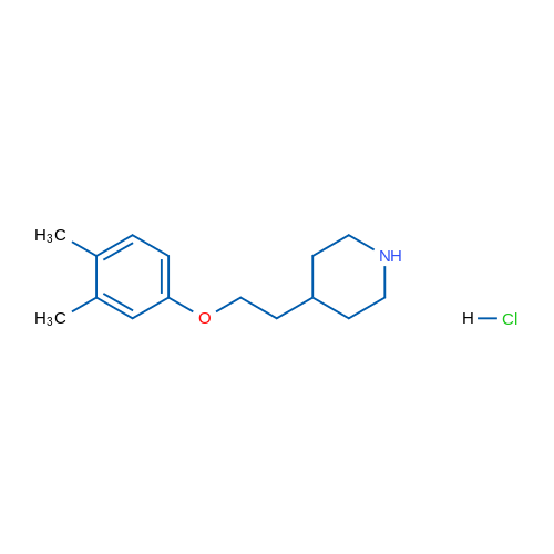 4-(2-(3,4-Dimethylphenoxy)ethyl)piperidine hydrochloride 1g