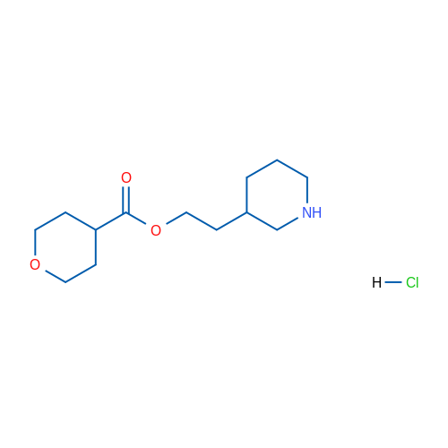2-(Piperidin-3-yl)ethyl tetrahydro-2H-pyran-4-carboxylate hydrochloride 1g